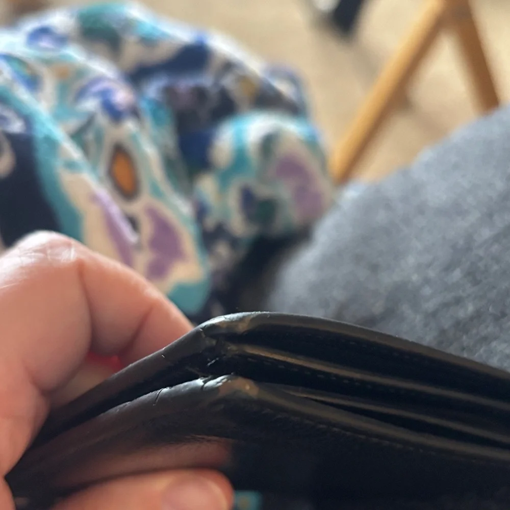 Coach Black Leather bi-fold wallet